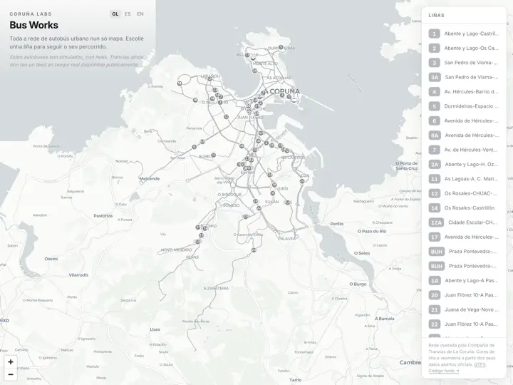Screenshot of Bus Works