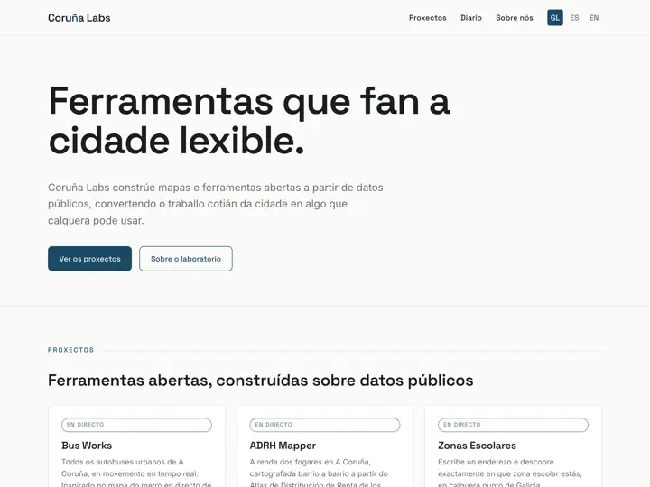 Screenshot of Cidade Labs