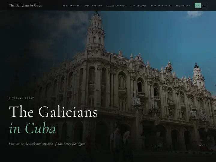 Screenshot of Galicians in Cuba