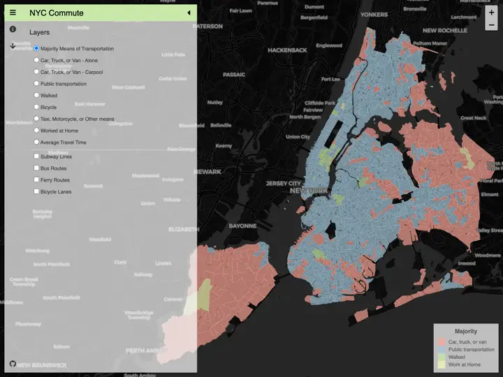 Screenshot of NYC Commute